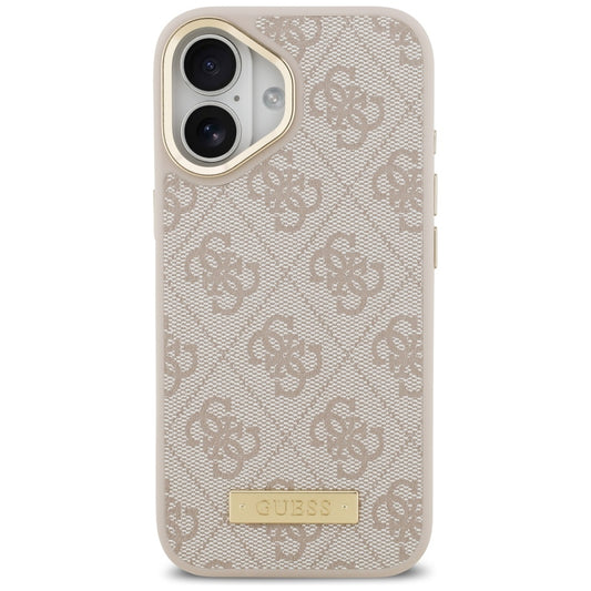 Capa MagSafe para Apple iPhone 17, Guess, 4G Logo Plate, Rosa