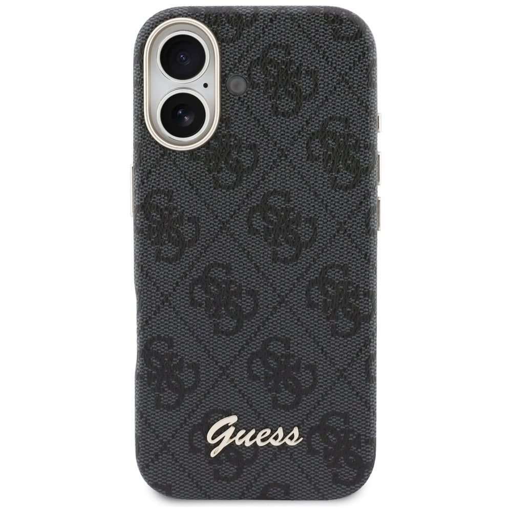 Capa MagSafe para Apple iPhone 17, Guess, 4G Script Logo, Preta