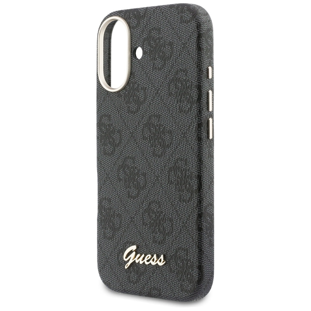 Capa MagSafe para Apple iPhone 17, Guess, 4G Script Logo, Preta