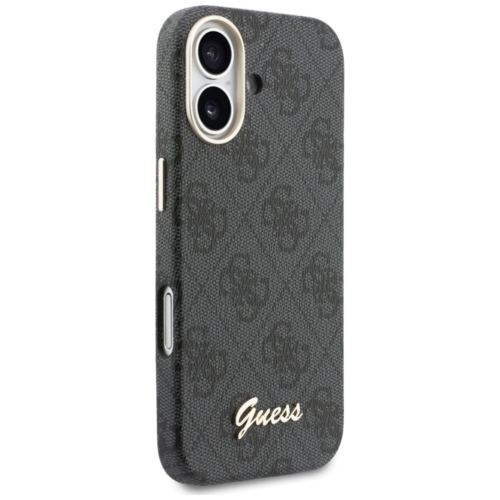 Capa MagSafe para Apple iPhone 17, Guess, 4G Script Logo, Preta