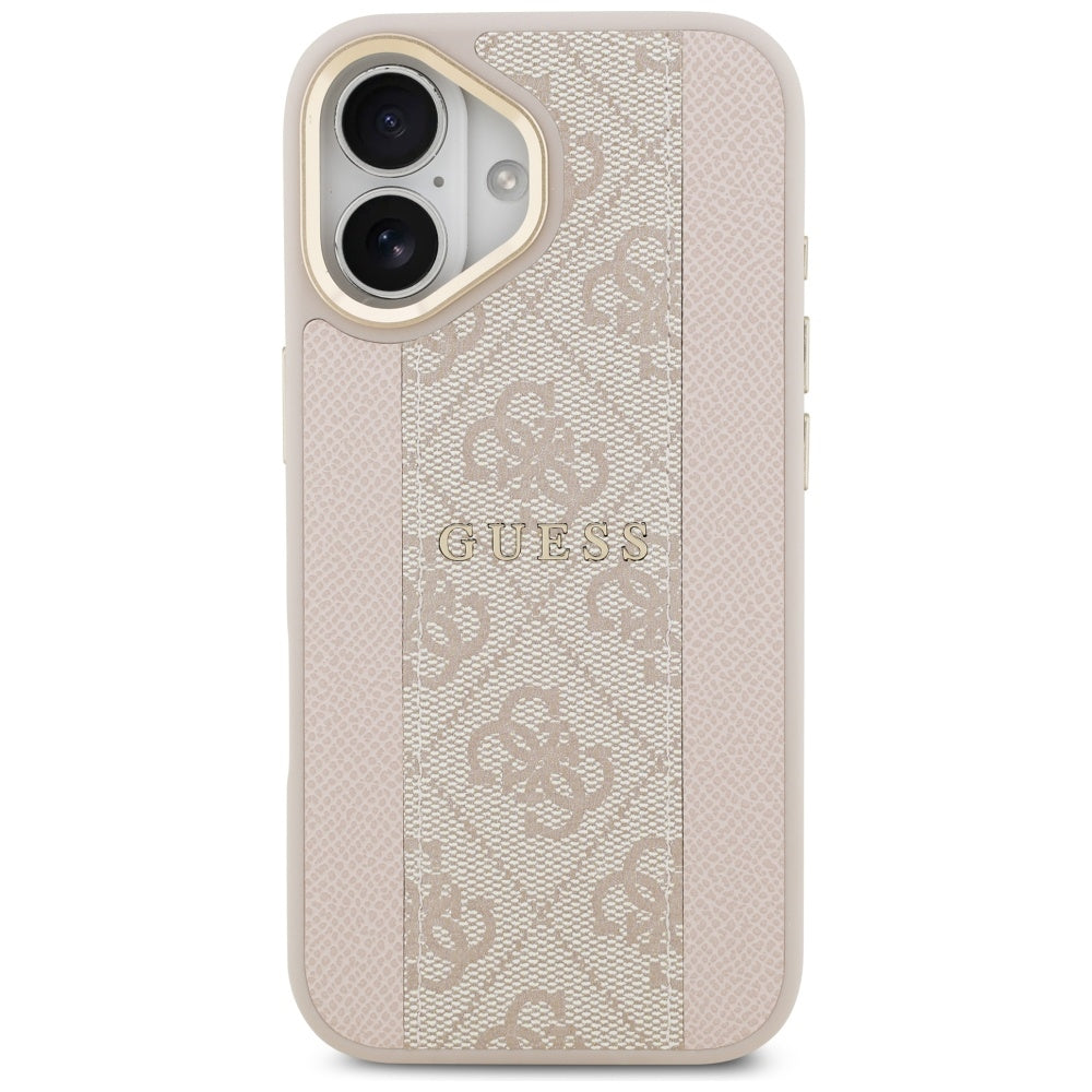 Capa MagSafe para Apple iPhone 17, Guess, 4G Stripe, Rosa