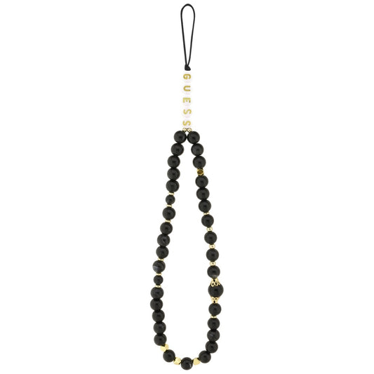 Capa MagSafe para Apple iPhone 17, Guess, Logo Triângulo 4G com Alça de Cordão, Preta