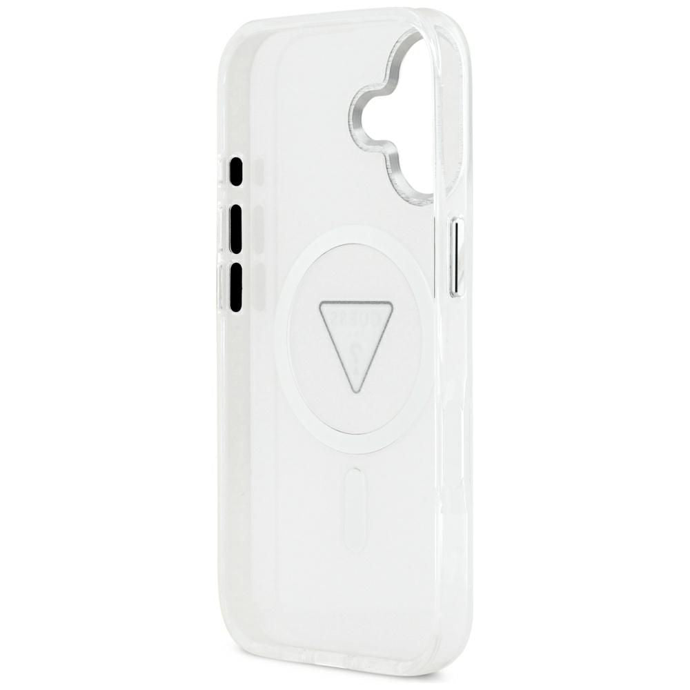 Capa MagSafe para Apple iPhone 17, Guess, Logo Triângulo Gradiente IML, Transparente