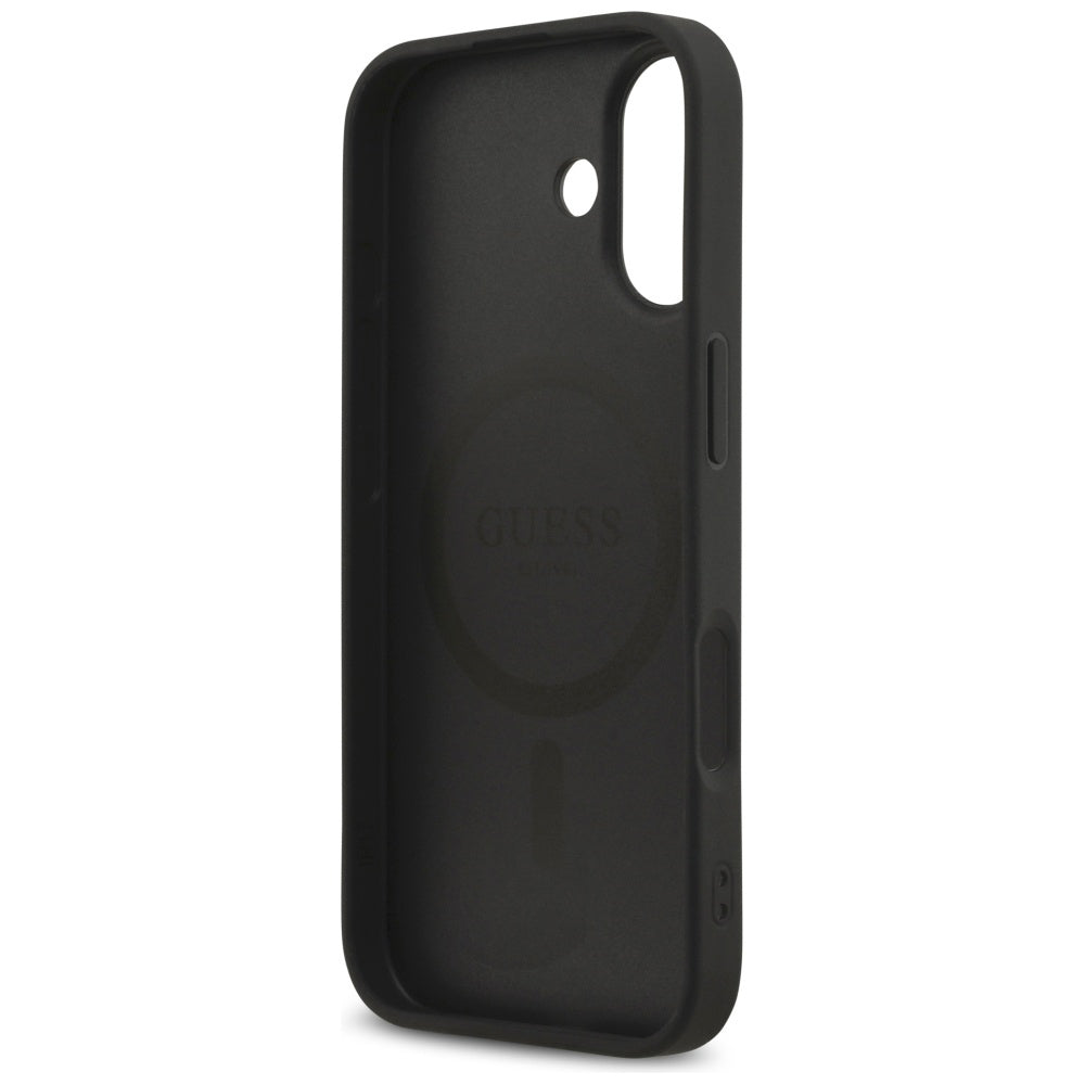 Capa MagSafe para Apple iPhone 17, Guess, Saffiano Classic Logo, Preta