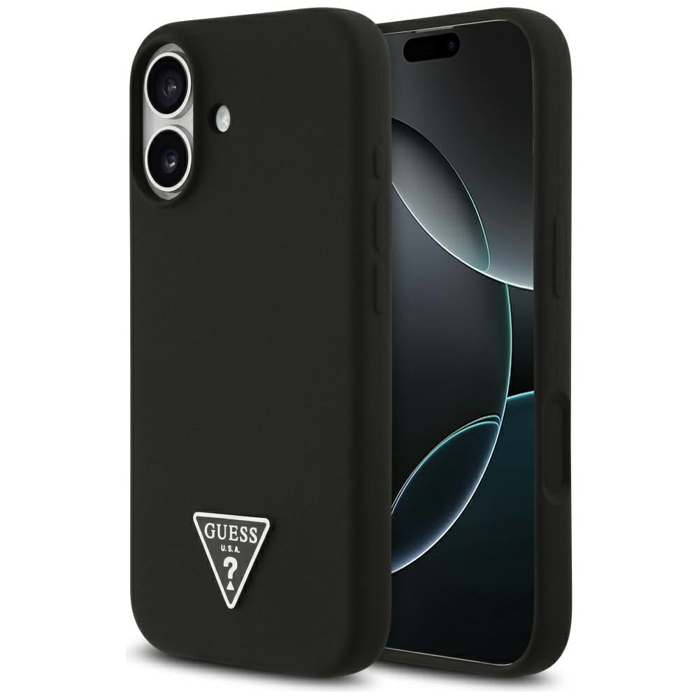 Capa MagSafe para Apple iPhone 17, Guess, Logo Triângulo, Preta