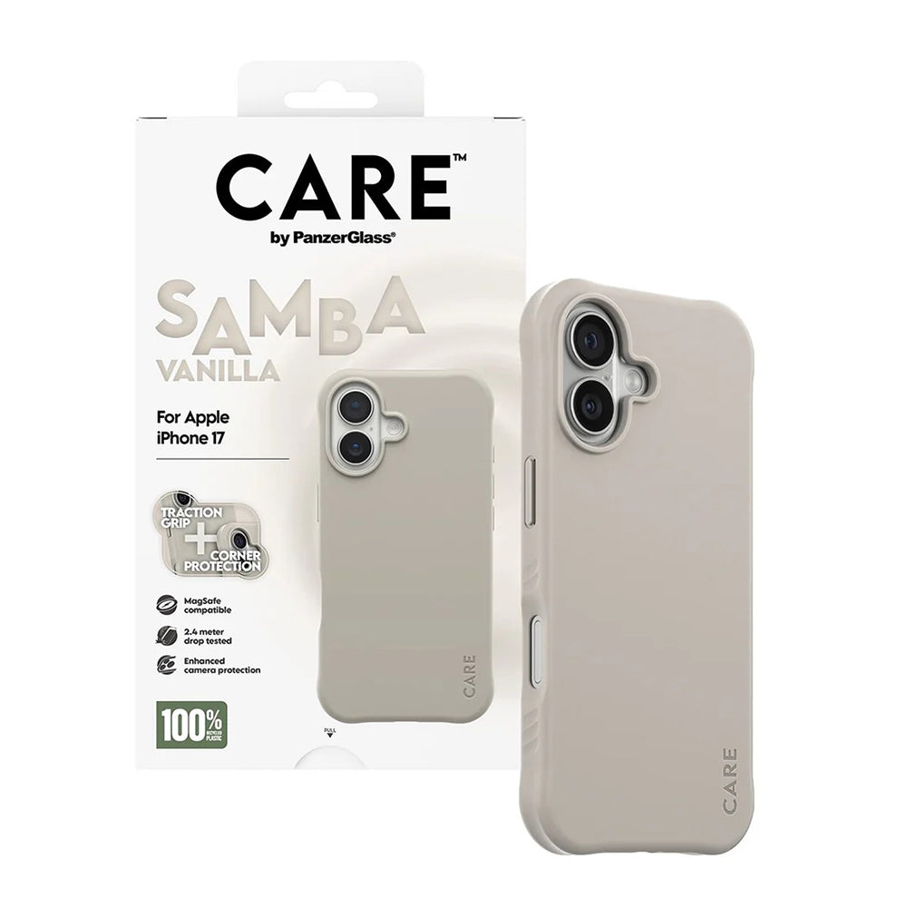 Capa MagSafe para Apple iPhone 17, PanzerGlass, Care Fashionable, Bege