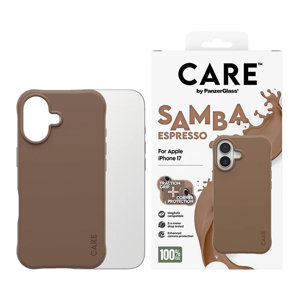Capa MagSafe para Apple iPhone 17, PanzerGlass, Care Fashionable, Castanho