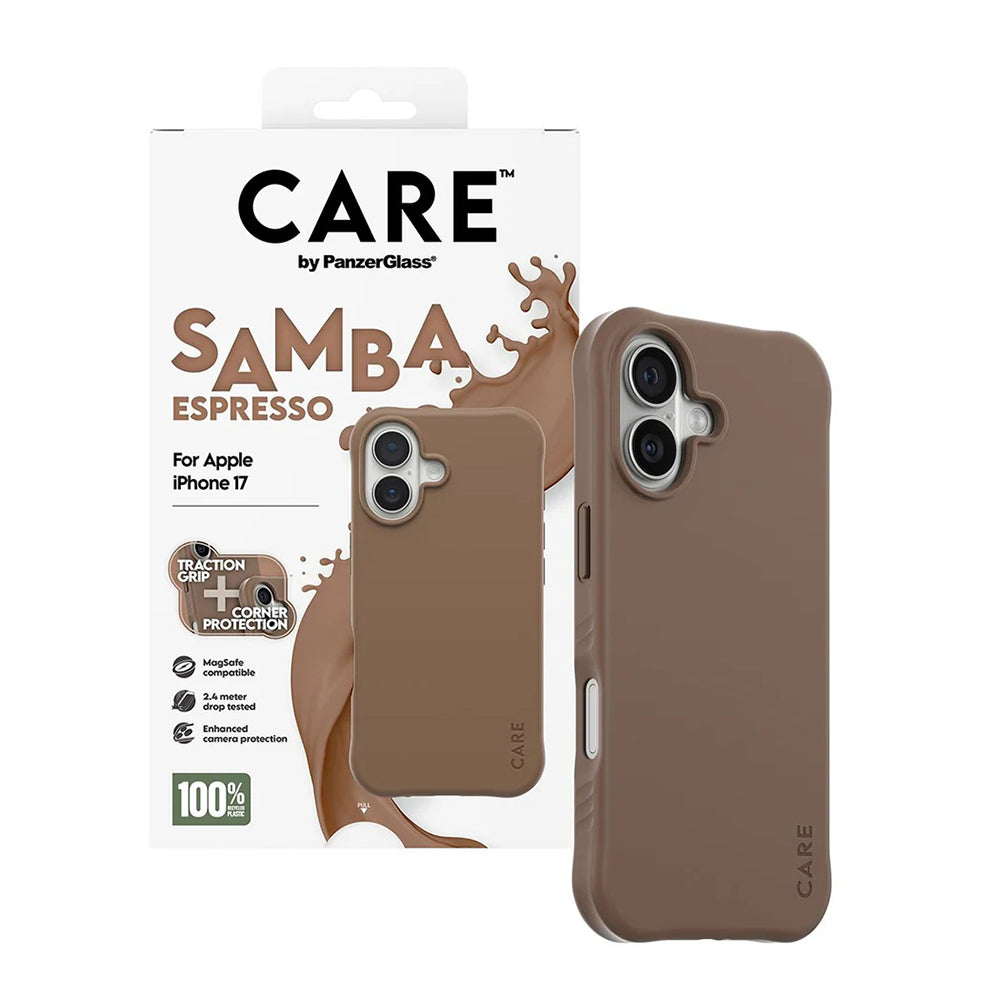 Capa MagSafe para Apple iPhone 17, PanzerGlass, Care Fashionable, Castanho