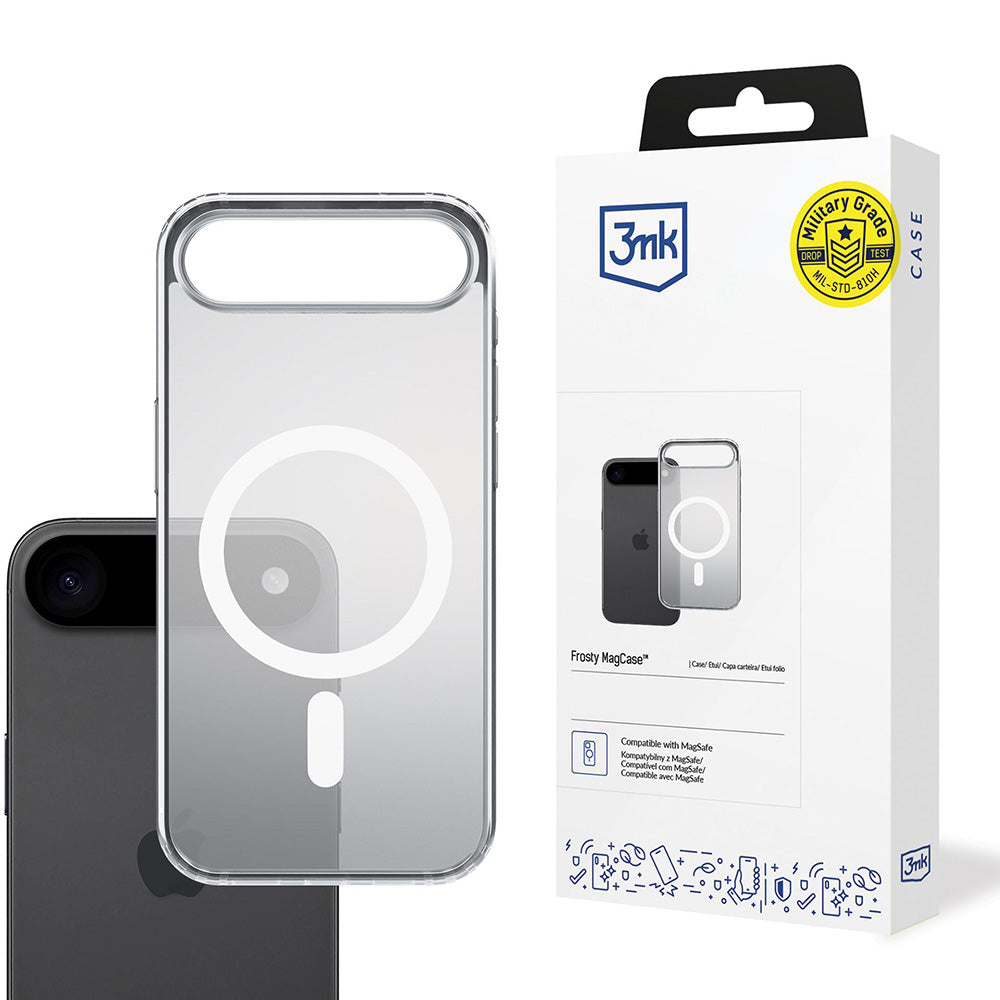 Capa MagSafe para Apple iPhone 17 Pro, 3MK, MagCase, Branca