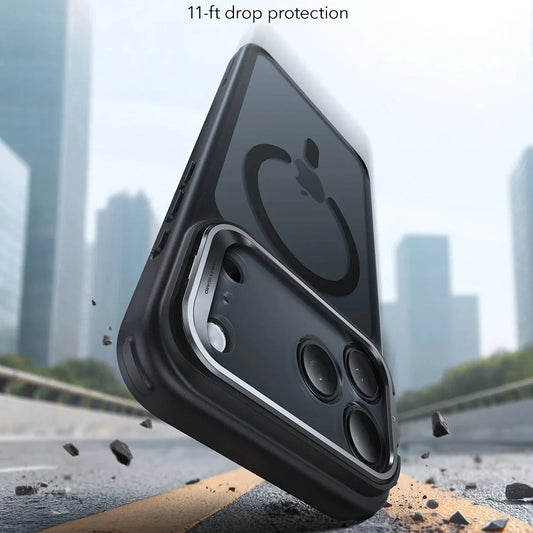 Capa MagSafe para Apple iPhone 17 Pro, ESR, Classic Hybrid Kickstand, Preta Fosca