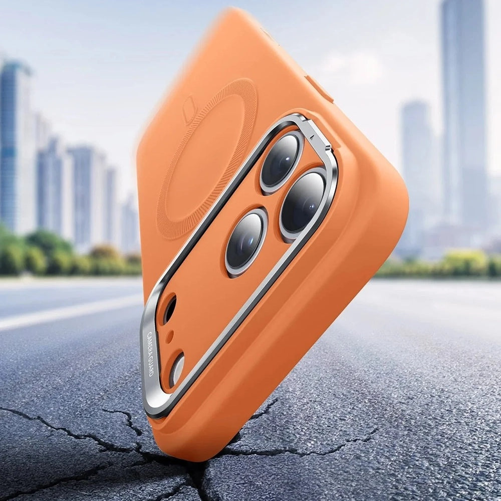 Capa MagSafe para Apple iPhone 17 Pro, ESR, Cloud Soft Kickstand, Laranja