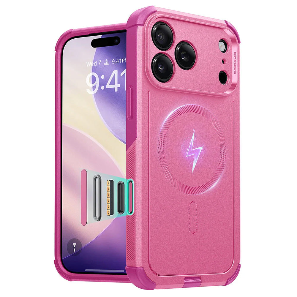 Capa MagSafe para Apple iPhone 17 Pro, ESR, Cyber, Rosa