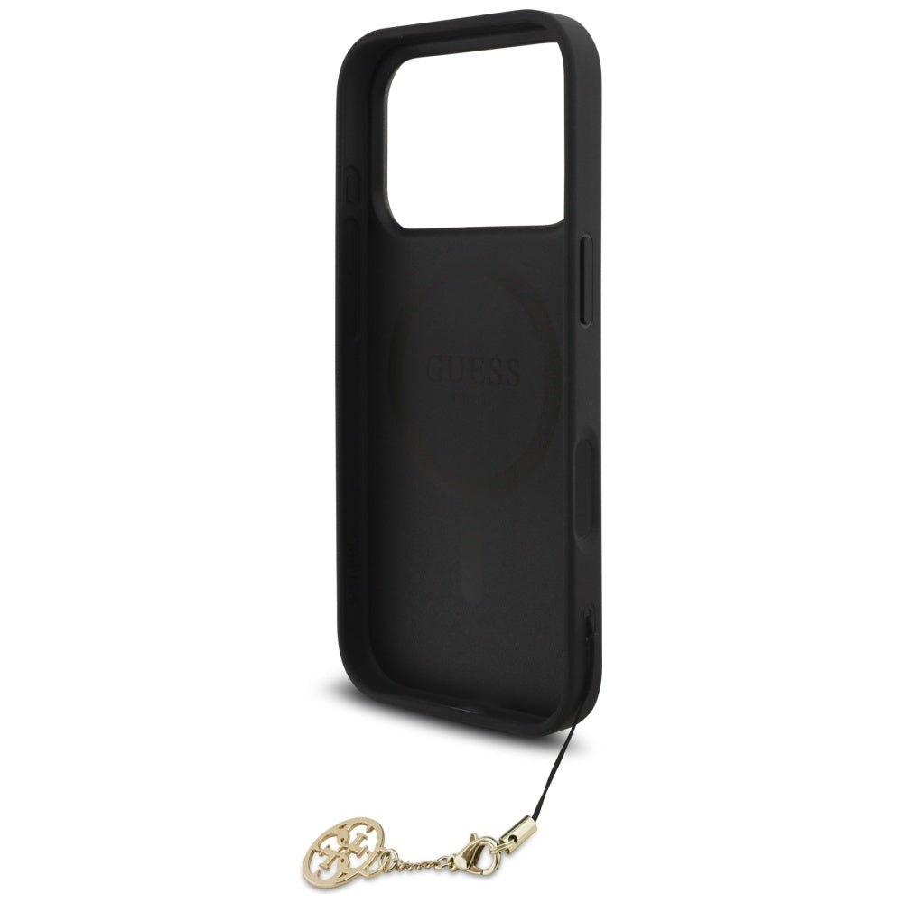 Capa MagSafe para Apple iPhone 17 Pro, Guess, 4G Charm Cradle, Preta