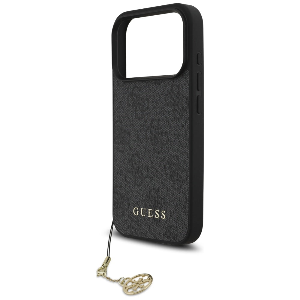 Capa MagSafe para Apple iPhone 17 Pro, Guess, 4G Charm Cradle, Preta