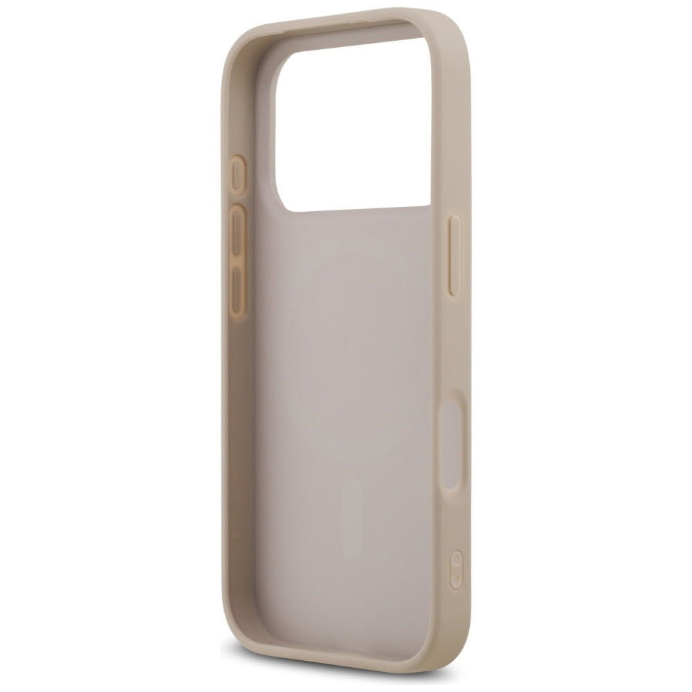 Capa MagSafe para Apple iPhone 17 Pro, Guess, 4G Ring Classic Logo, Rosa