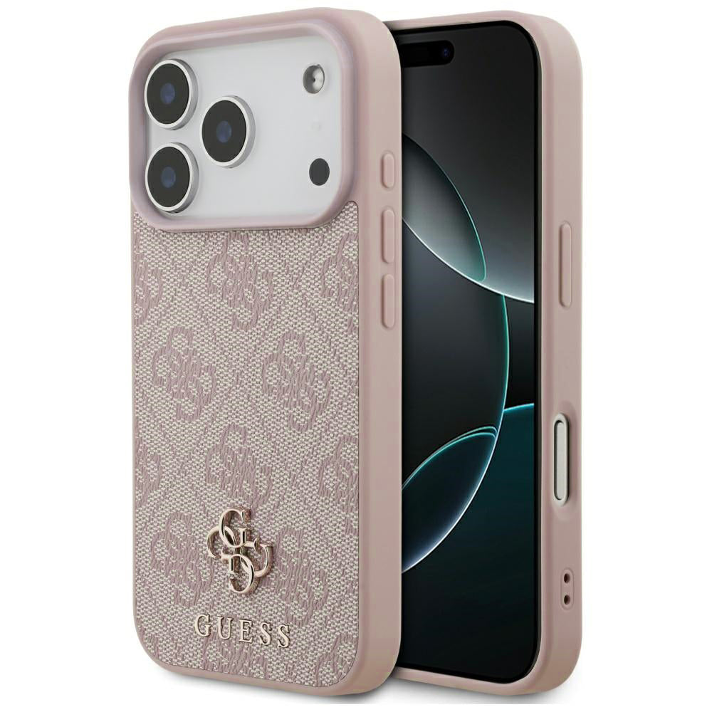 Capa MagSafe para Apple iPhone 17 Pro, Guess, 4G Small and Classic Logo, Rosa