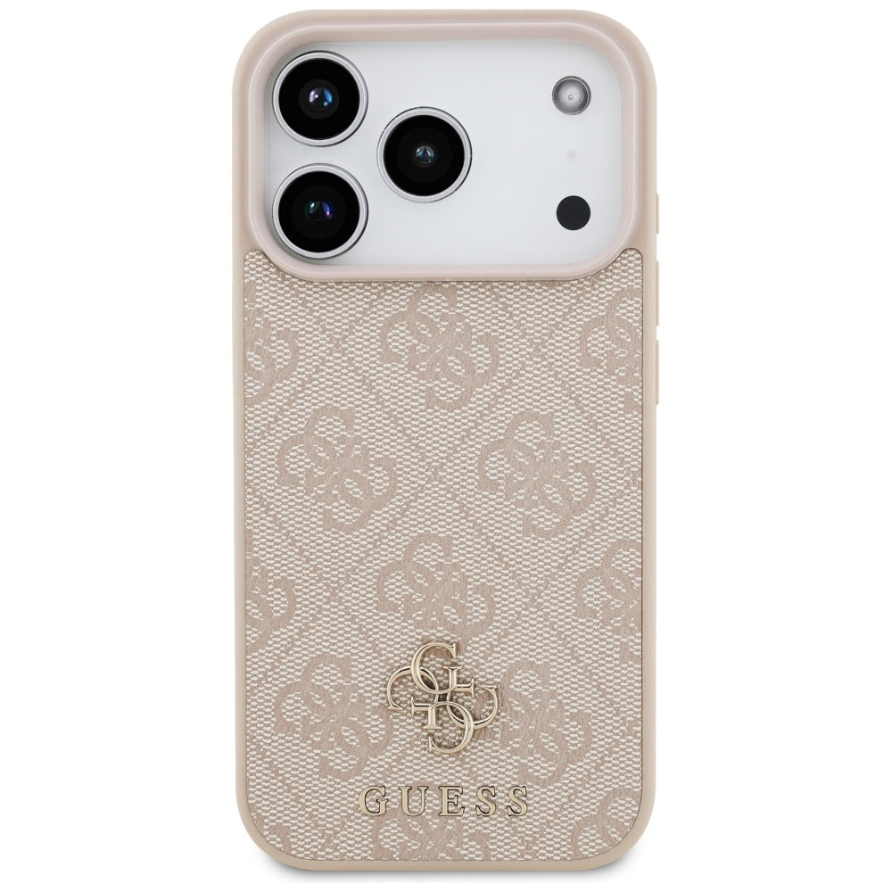 Capa MagSafe para Apple iPhone 17 Pro, Guess, 4G Small and Classic Logo, Rosa