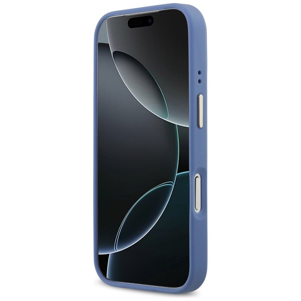 Capa MagSafe para Apple iPhone 17 Pro, Guess, 4G Stripe, Azul