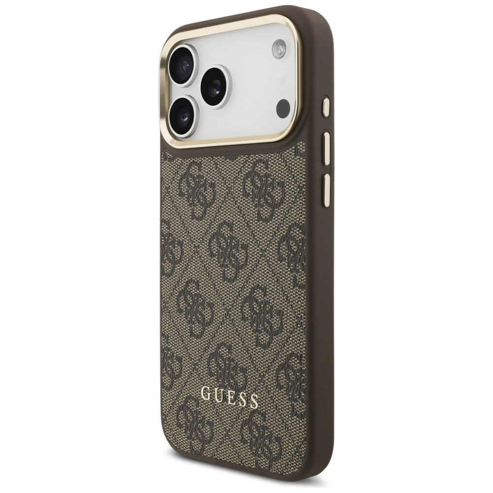 Capa MagSafe para Apple iPhone 17 Pro, Guess, Cardslot 4G, Marrom