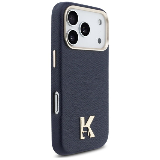 Capa MagSafe para Apple iPhone 17 Pro, Karl Lagerfeld, Logo Karl Head, Azul