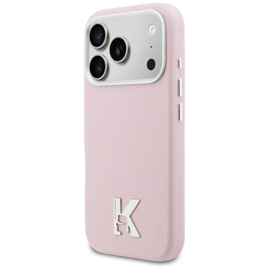 Capa MagSafe para Apple iPhone 17 Pro, Karl Lagerfeld, Logo Karl Head, Rosa