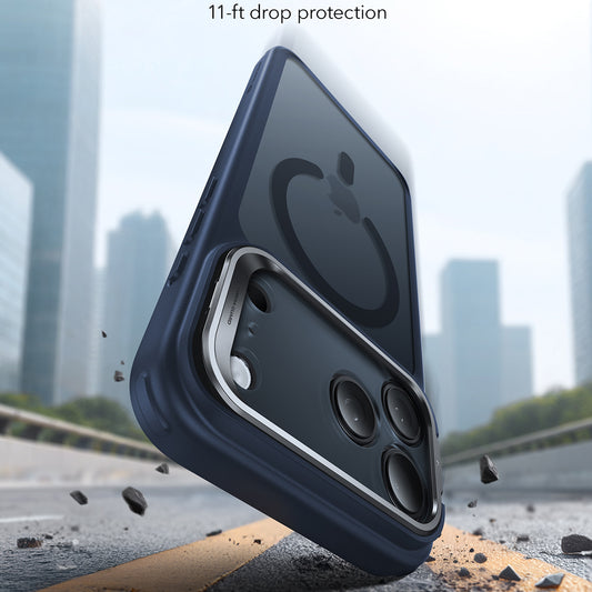 Capa MagSafe para Apple iPhone 17 Pro Max, ESR, Classic Hybrid Kickstand, Azul Acetinado