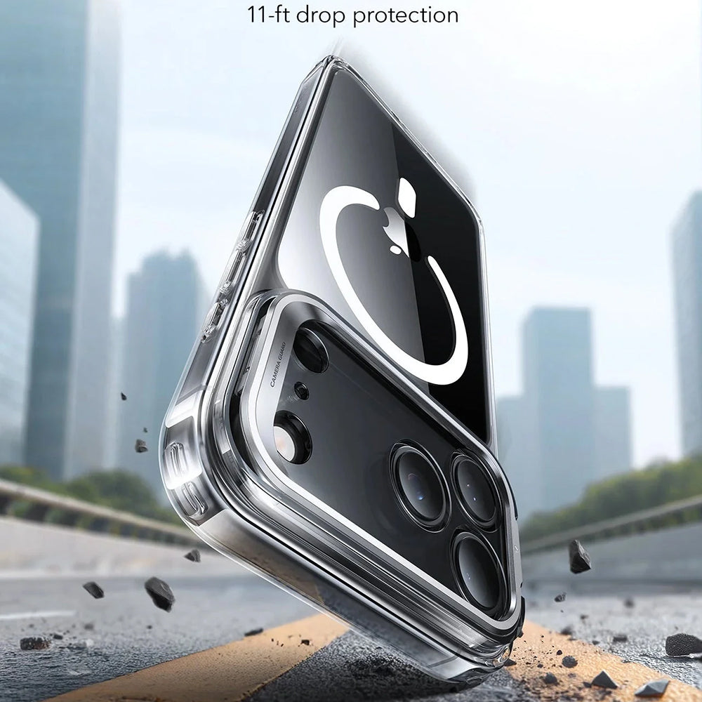 Capa MagSafe para Apple iPhone 17 Pro Max, ESR, Classic Hybrid Kickstand, Transparente