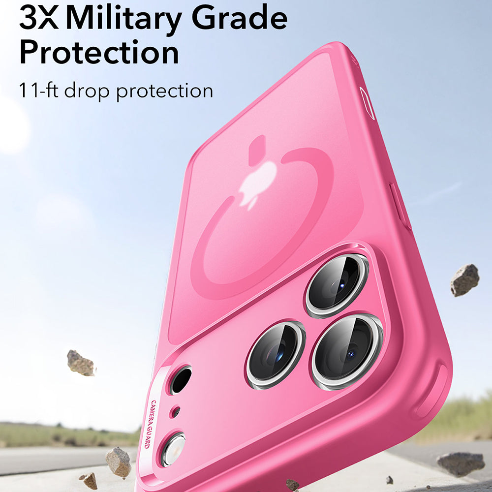 Capa MagSafe para Apple iPhone 17 Pro Max, ESR, Classic Hybrid, Rosa Acetinado
