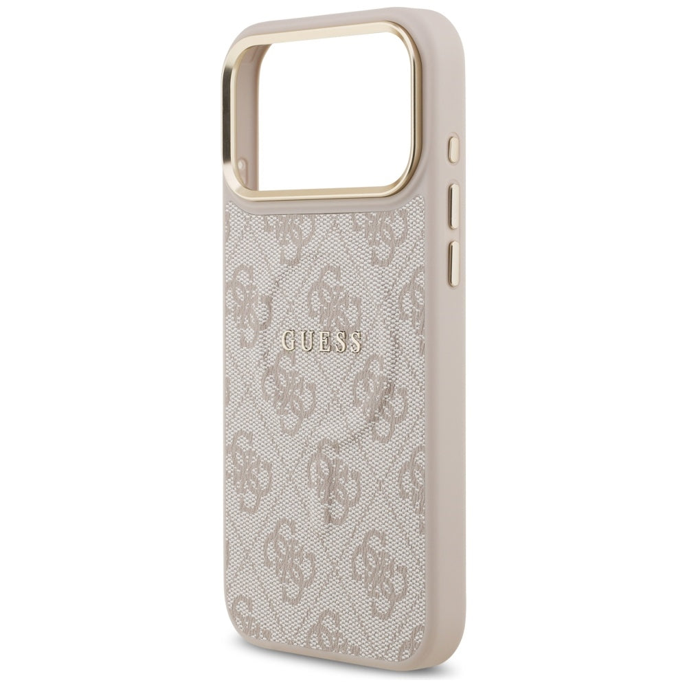 Capa MagSafe para Apple iPhone 17 Pro Max, Guess, 4G Classic, Rosa