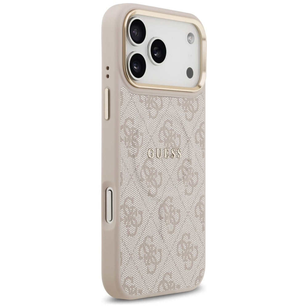 Capa MagSafe para Apple iPhone 17 Pro Max, Guess, 4G Classic, Rosa