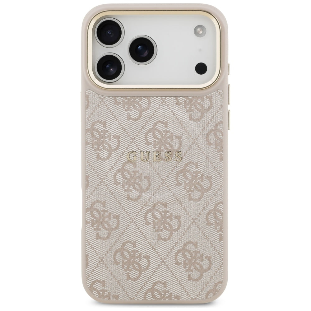 Capa MagSafe para Apple iPhone 17 Pro Max, Guess, 4G Classic, Rosa