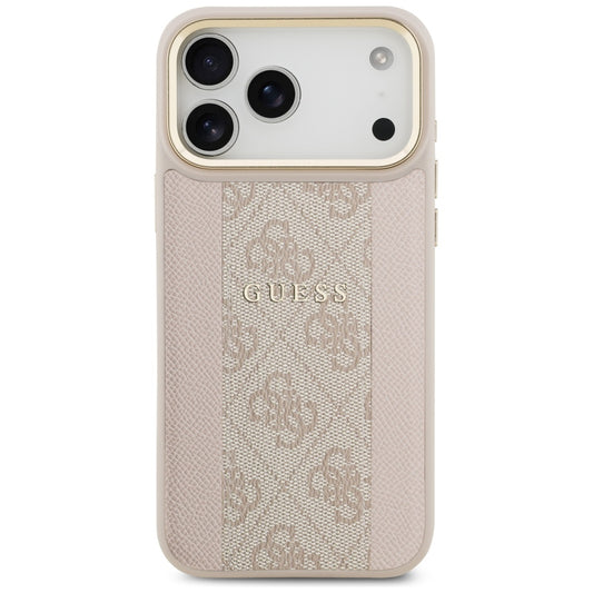 Capa MagSafe para Apple iPhone 17 Pro Max, Guess, 4G Stripe, Rosa