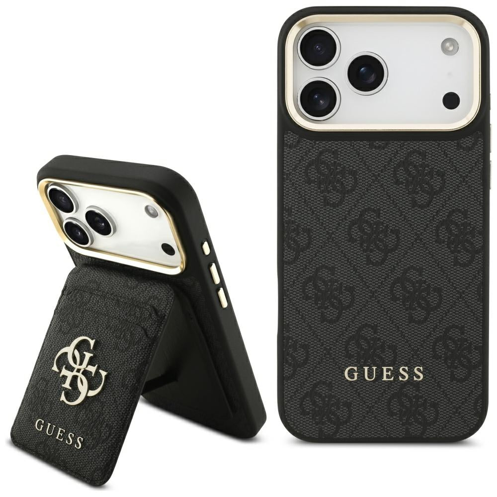 Capa MagSafe para Apple iPhone 17 Pro Max, Guess, Cardslot 4G, Preta