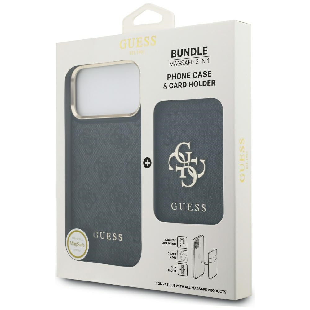 Capa MagSafe para Apple iPhone 17 Pro Max, Guess, Cardslot 4G, Preta