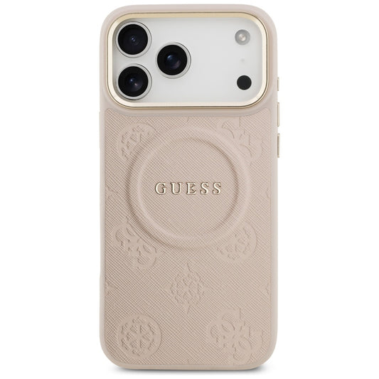 Capa MagSafe para Apple iPhone 17 Pro Max, Guess, Peony Hot Stamp, Rosa