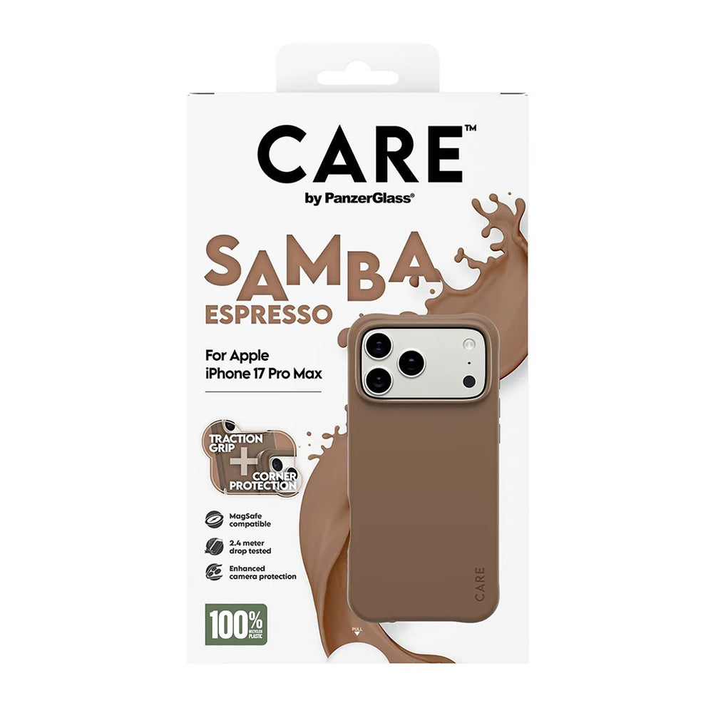 Capa MagSafe para Apple iPhone 17 Pro Max, PanzerGlass, Care Fashionable, Castanho