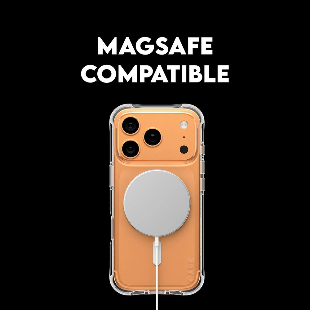 Capa MagSafe para Apple iPhone 17 Pro Max, PanzerGlass, Care Fashionable, Transparente Branca