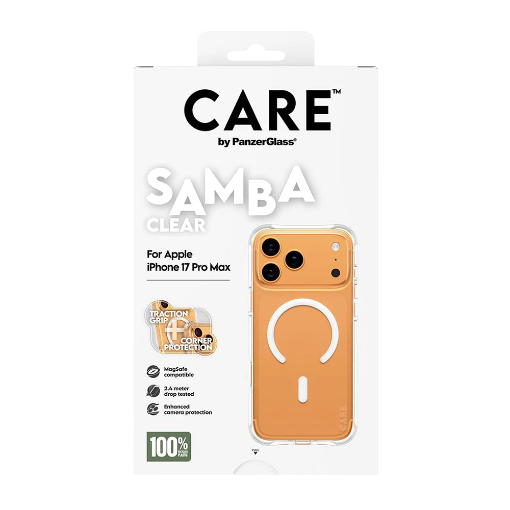 Capa MagSafe para Apple iPhone 17 Pro Max, PanzerGlass, Care Fashionable, Transparente Branca