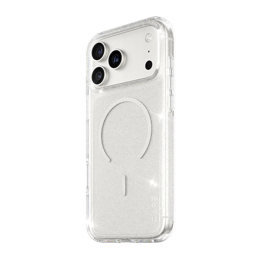 Capa MagSafe para Apple iPhone 17 Pro Max, PanzerGlass, Care Urban Explorer Star Lit, Transparente Branca