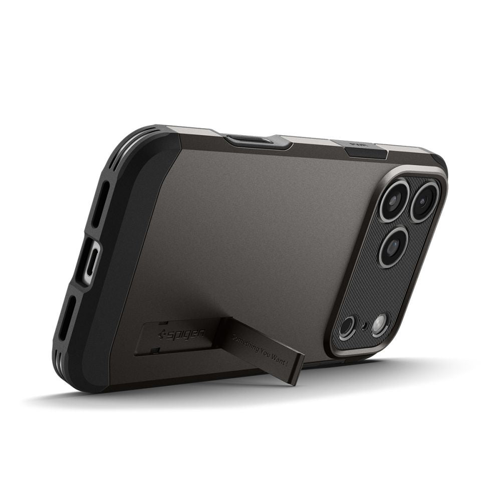 Capa MagSafe para Apple iPhone 17 Pro Max, Spigen, Tough Armor T, Cinza ACS10298