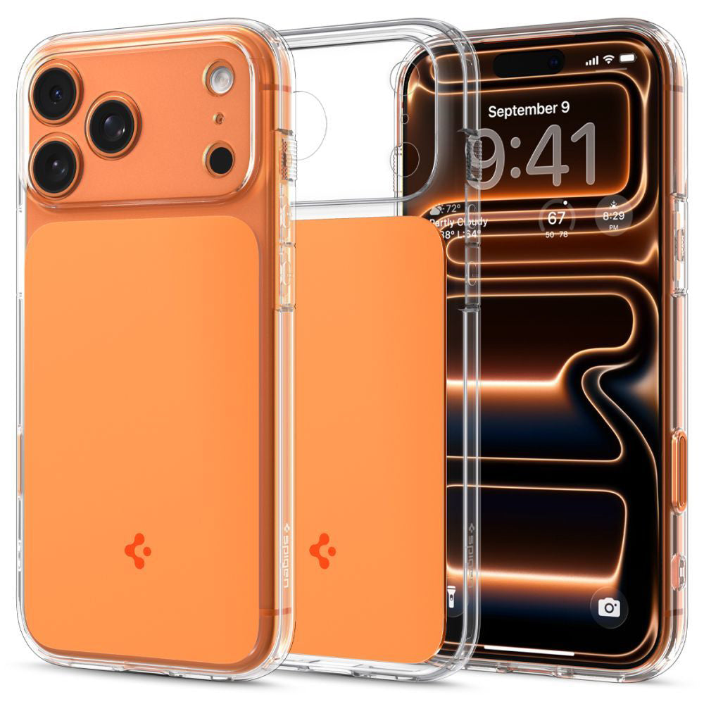 Capa MagSafe para Apple iPhone 17 Pro Max, Spigen, Ultra Hybrid T, Laranja ACS10474