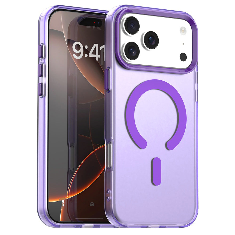 Capa MagSafe para Apple iPhone 17 Pro Max, Techsuit, CandyCase, Roxo