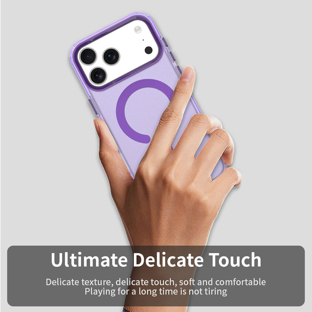 Capa MagSafe para Apple iPhone 17 Pro Max, Techsuit, CandyCase, Roxo