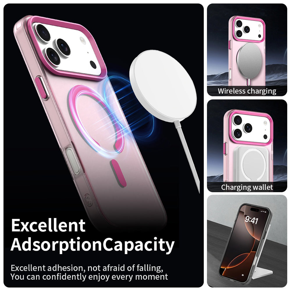 Capa MagSafe para Apple iPhone 17 Pro Max, Techsuit, CandyCase, Rosa