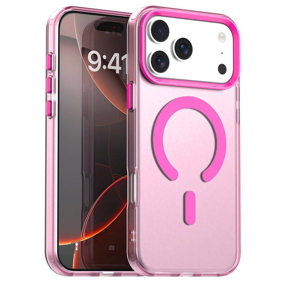 Capa MagSafe para Apple iPhone 17 Pro Max, Techsuit, CandyCase, Rosa