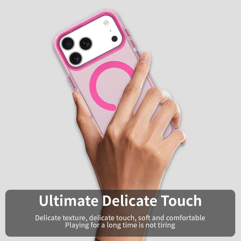 Capa MagSafe para Apple iPhone 17 Pro Max, Techsuit, CandyCase, Rosa