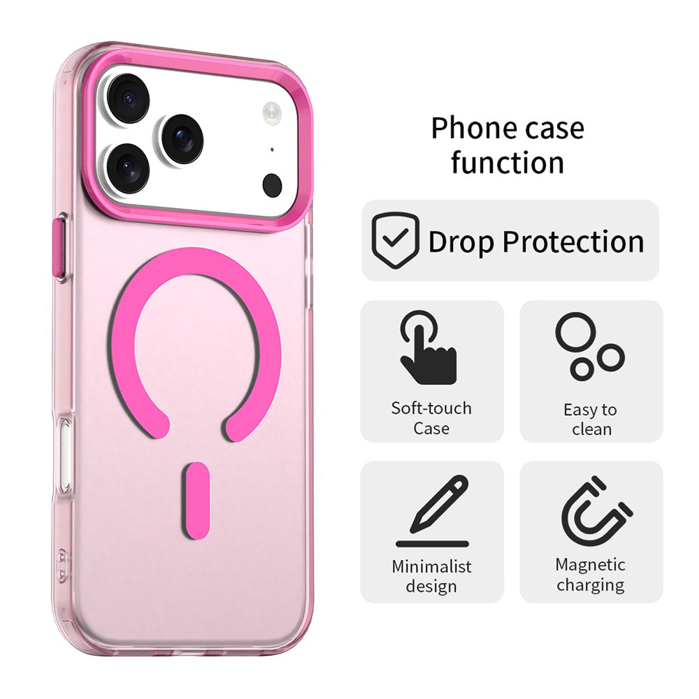 Capa MagSafe para Apple iPhone 17 Pro Max, Techsuit, CandyCase, Rosa