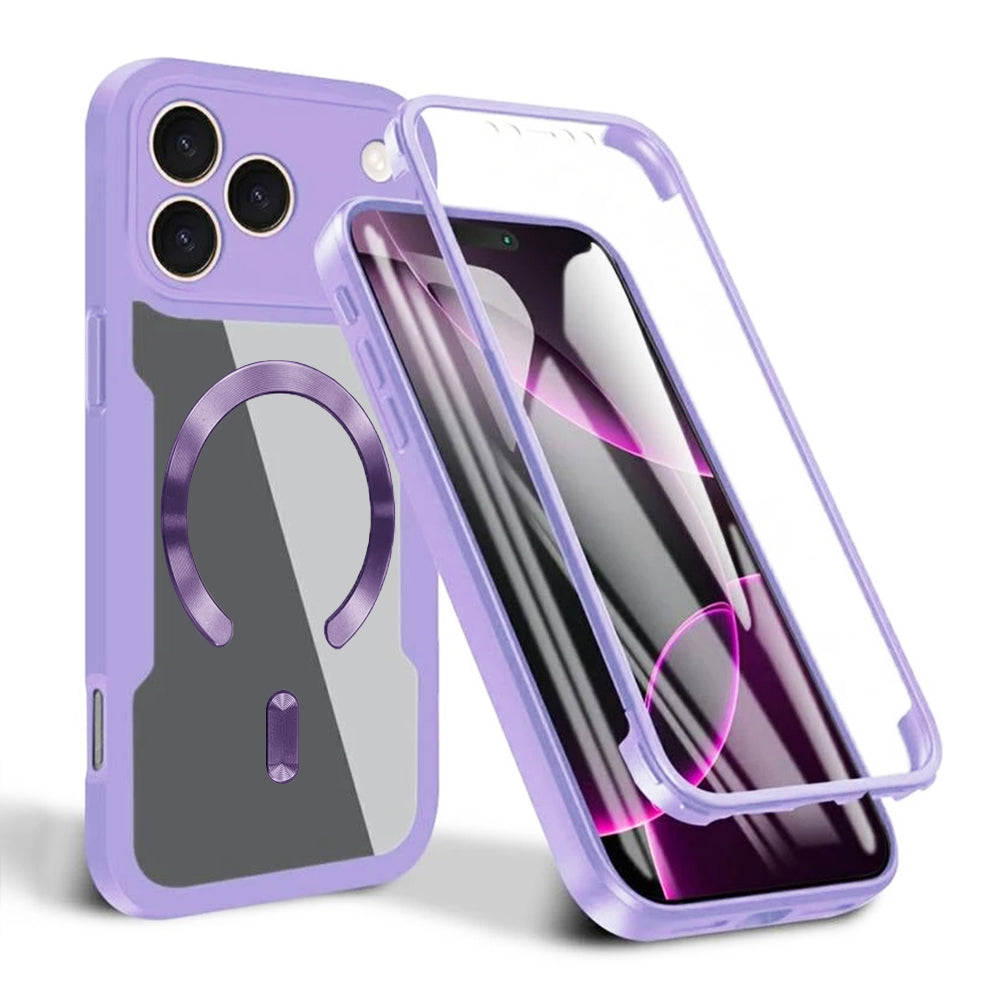 Capa MagSafe para Apple iPhone 17 Pro Max, Techsuit, ColorVerse 360, Roxo