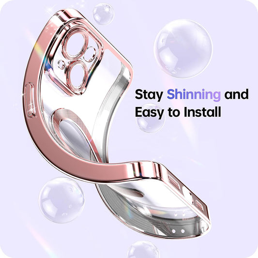 Capa MagSafe para Apple iPhone 17 Pro Max, Techsuit, Luxury Glitter, Preta