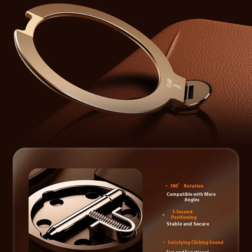 Capa MagSafe para Apple iPhone 17 Pro Max, Torras, QPRO Leather, Castanho